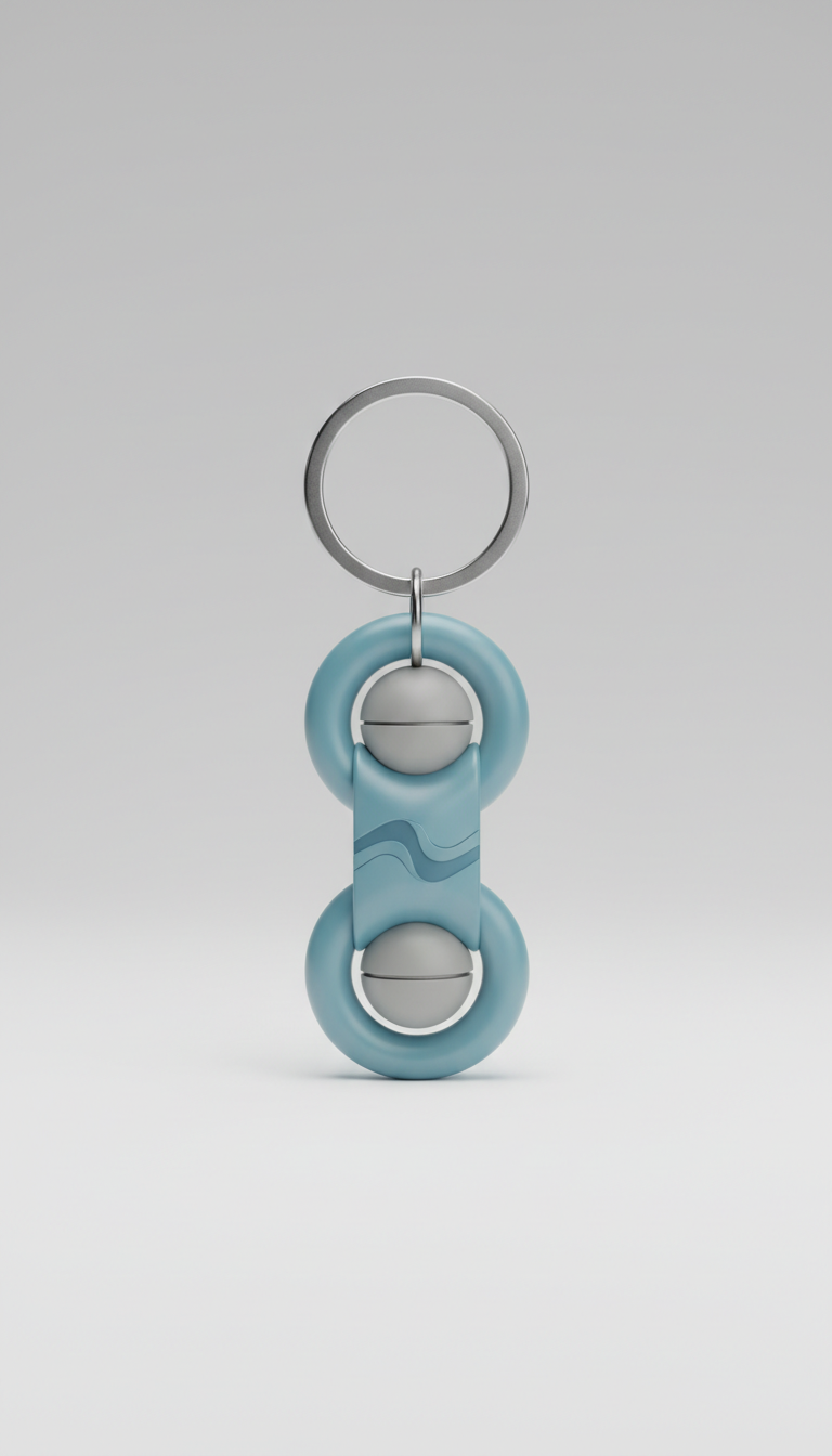 Tranquil Blue fidget keychain