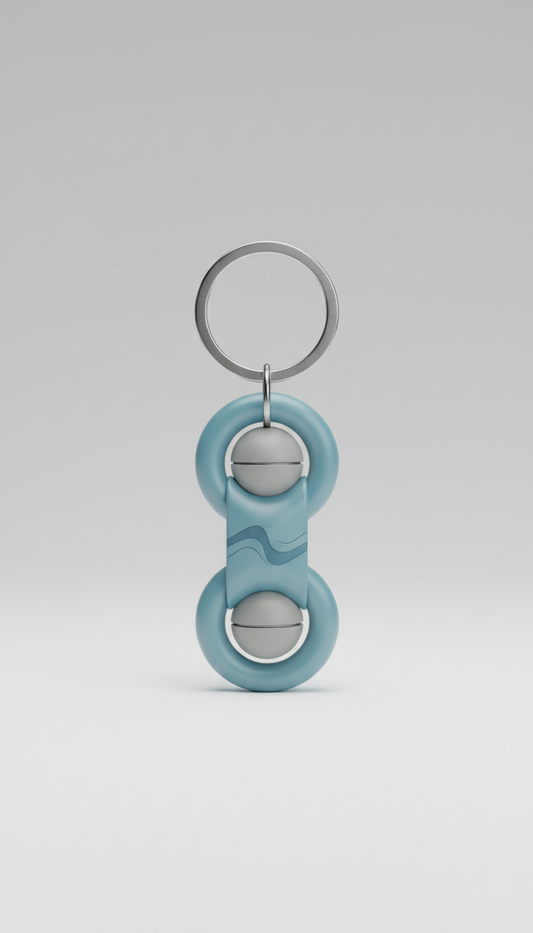 Tranquil Blue fidget keychain