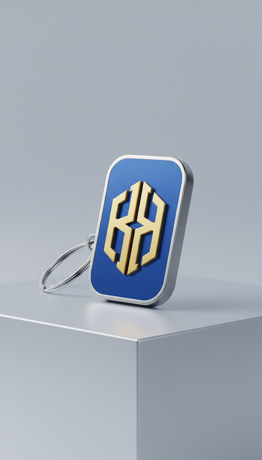 Classic Monogram Metal Keychain