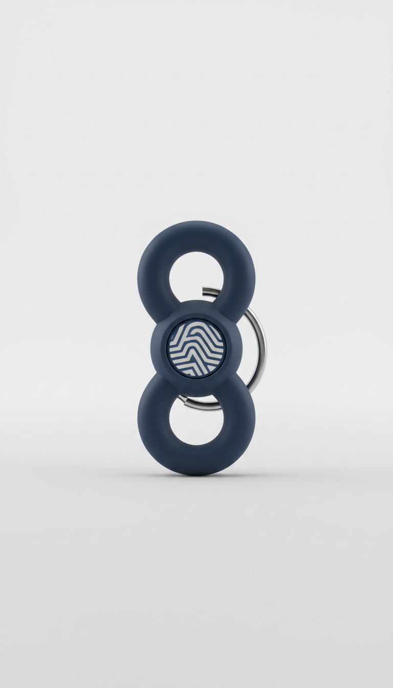 Slate Navy fidget keychain