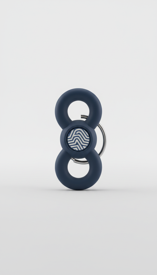Slate Navy fidget keychain